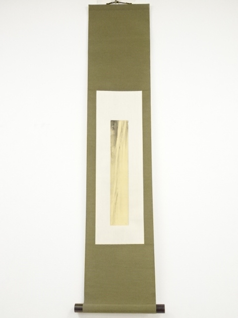 JAPANESE HANGING SCROLL / HAND PAINTED / WATERFALL